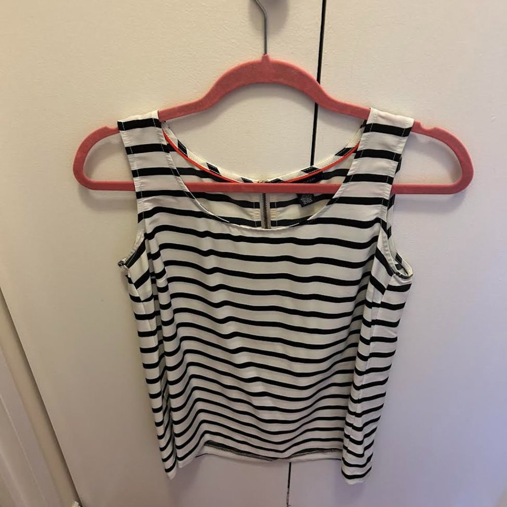 Tommy Hilfiger Zip Back Nautical Blouse